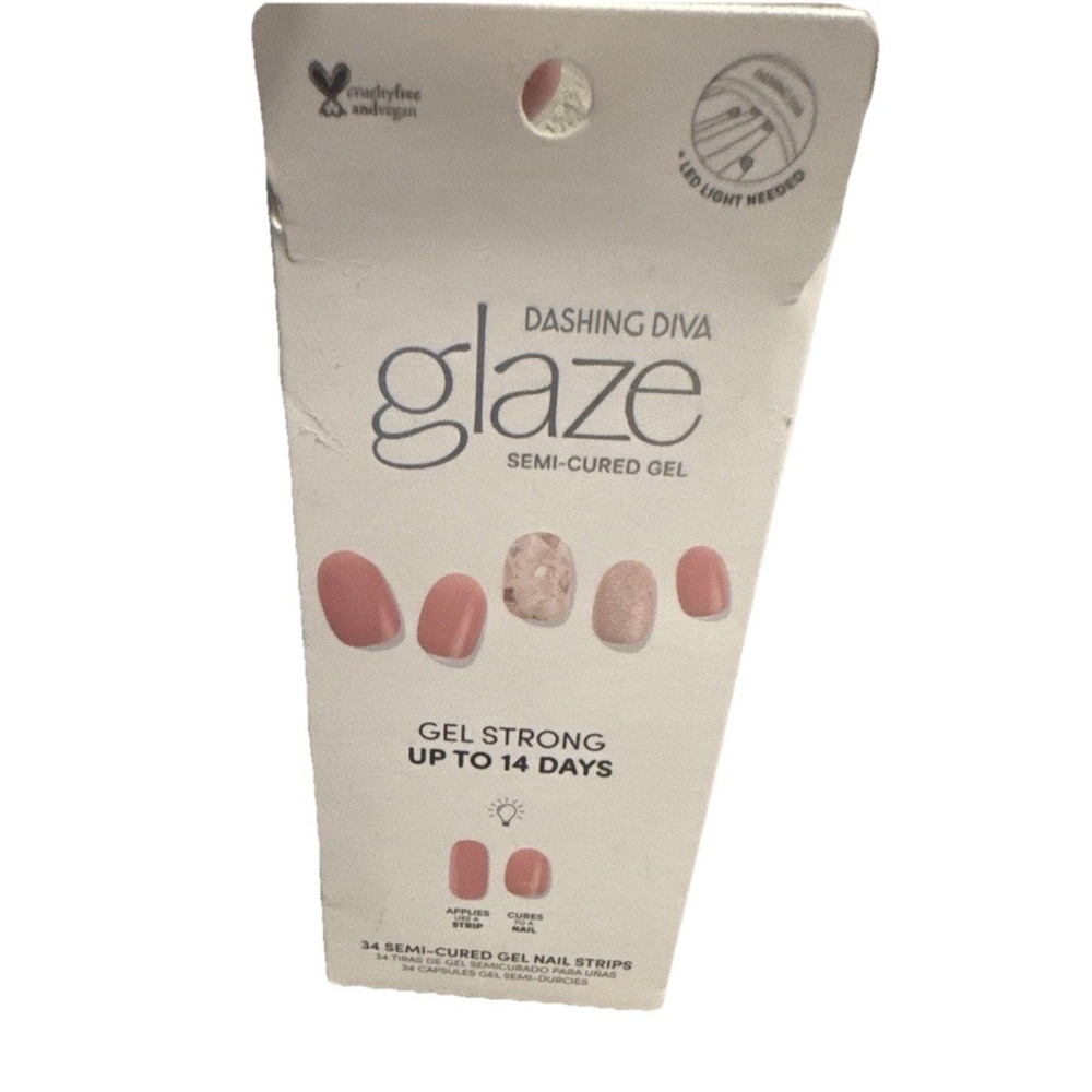 Dashing Diva GLAZE Semi-Cured Gel Nail Art Rose